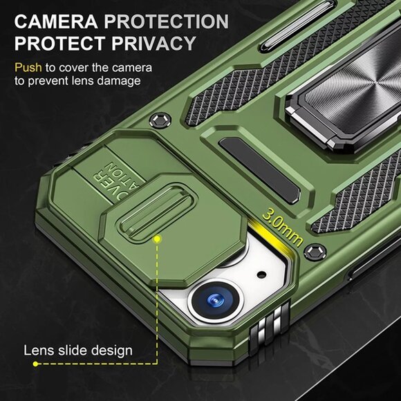 For Apple iPhone 14 (6.1") Hybrid Slide Camera Protection - Picture 2 of 3